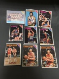 9 Card Lot of 1975-76 Topps Basketball Vintage Cards from HUGE Collection