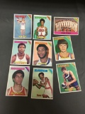 9 Card Lot of 1975-76 Topps Basketball Vintage Cards from HUGE Collection