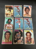 9 Card Lot of 1975-76 Topps Basketball Vintage Cards from HUGE Collection