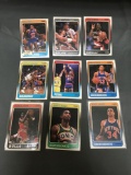 9 Card Lot of 1988-89 Fleer Basketball Vintage Cards from HUGE Collection