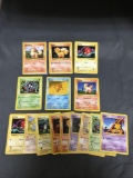 15 Card Lot of Vintage 1999 Base Set Shadowless Pokemon Cards from Huge Collection
