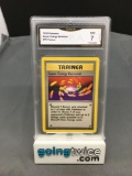 GMA Graded 1999 Pokemon Base Set Unlimited #79 SUPER ENERGY REMOVAL - NM 7