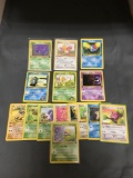 15 Count Lot of Vintage Pokemon 1st Edition Trading Cards From Huge Collection