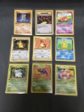 9 Count Lot of Vintage Pokemon 1st Edition Trading Cards From Huge Collection