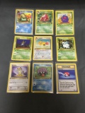 9 Count Lot of Vintage Pokemon 1st Edition Trading Cards From Huge Collection