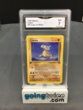 GMA Graded 1999 Pokemon Jungle 1st Edition #50 CUBONE Trading Card - NM 7