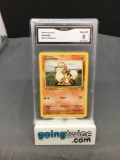 GMA Graded 2000 Pokemon Base Set 2 #42 GROWLITHE Trading Card - NM-MT 8