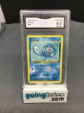 GMA Graded 1999 Pokemon Base Set #59 POLIWAG Trading Card - NM-MT+ 8.5