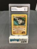 GMA Graded 2000 Pokemon Gym Challenge #34 BROCK'S GRAVELER Trading Card - NM-MT+ 8.5