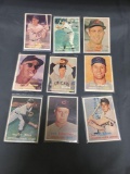 9 Card Lot of Vintage 1957 Topps Baseball Cards from Estate Collection