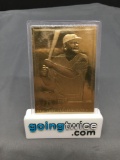 1996 CMG Worldwide 22kt Gold Foil BABE RUTH Yankees Baseball Card