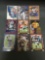 9 Card Lot of SERIAL NUMBERED Sports Cards with Stars and Rookies from Huge Collection