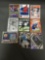 9 Card Lot of SERIAL NUMBERED Sports Cards with Stars and Rookies from Huge Collection