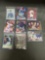 9 Card Lot of SERIAL NUMBERED Sports Cards with Stars and Rookies from Huge Collection