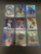 9 Card Lot of REFRACTORS and PRIZMS with Stars and Rookies from Huge Collection