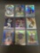 9 Card Lot of REFRACTORS and PRIZMS with Stars and Rookies from Huge Collection