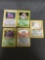 5 Card Lot of Vintage Pokemon Holofoil Rare Pokemon Cards from Huge Collection