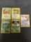 5 Card Lot of Vintage Pokemon Holofoil Rare Pokemon Cards from Huge Collection