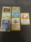 5 Card Lot of Vintage Pokemon Holofoil Rare Pokemon Cards from Huge Collection