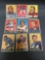 9 Card Lot of 1961 Topps Vintage Football Cards with Stars and Hall of Famers from Estate Collection