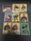 9 Card Lot of 1961 Topps Vintage Football Cards from Nice Estate Hoard