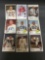 9 Card Lot of 1961 Fleer Football Cards with Stars and Hall of Famers from Nice Estate Collection