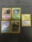 5 Card Lot of Vintage Pokemon Holofoil Rare Pokemon Cards from Huge Collection