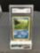 GMA Graded 1999 Pokemon Fossil Unlimited #49 HORSEA Trading Card - VG-EX+ 4.5