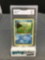 GMA Graded 1999 Pokemon Fossil Unlimited #49 HORSEA Trading Card - MINT 9