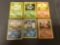 6 Card Lot of Vintage Pokemon Starters with Evolutions - CHARMANDER SQUIRTLE BULBASAUR
