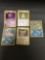 5 Card Lot of Vintage Pokemon Holofoil Rare Pokemon Cards from Huge Collection