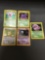 5 Card Lot of Vintage Pokemon Holofoil Rare Pokemon Cards from Huge Collection