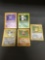 5 Card Lot of Vintage Pokemon Holofoil Rare Pokemon Cards from Huge Collection