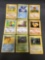 9 Card Lot of Vintage Base Set Shadowless Pokemon Card from Massive Collection