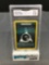 GMA Graded 2000 Pokemon Neo Genesis #104 DARKNESS ENERGY Trading Card - NM+ 7.5