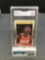 GMA Graded 1988-89 Fleer #54 AKEEM OLAJUWON Rockets Vintage Basketball Card - NM+ 7.5