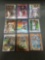 9 Card Lot of REFRACTORS and PRIZMS with Stars and Rookies from Huge Collection