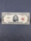 1963 United States Lincoln $5 Red Seal Bill Currency Note from Estate