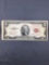 1953 United States Jefferson $2 Red Seal Bill Currency Note