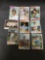 9 Card Lot of Vintage Topps Baseball Cards with Anniversary Stamps from New Packs - WOW