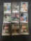 9 Card Lot of Vintage Topps Baseball Cards with Anniversary Stamps from New Packs - WOW