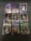 9 Card Lot of REFRACTORS and PRIZMS with Stars and Rookies from Huge Collection