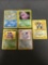 WOW 5 Count Lot of Vintage Pokemon Holo Holofoil Trading Cards