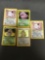 WOW 5 Count Lot of Vintage Pokemon Holo Holofoil Trading Cards