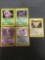 WOW 5 Count Lot of Vintage Pokemon Holo Holofoil Trading Cards