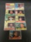 9 Card Lot of 1960 Topps Vintage Baseball Cards from Estate Collection