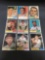 9 Card Lot of 1961 Topps Vintage Baseball Cards from Estate Collection