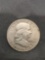 1960-D United States Franklin Silver Half Dollar - 90% Silver Coin from Estate Hoard