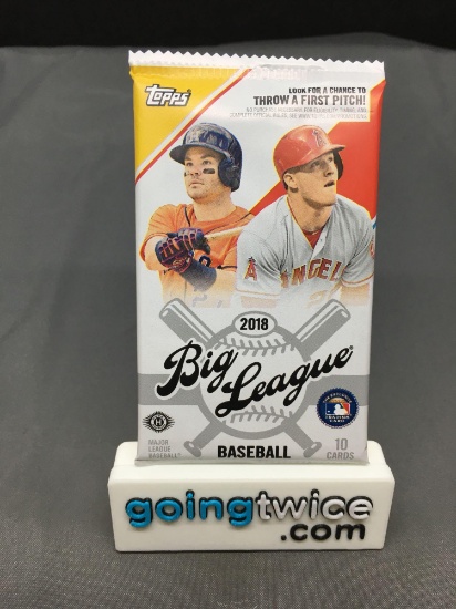 Factory Sealed 2018 Topps BIG LEAGUE Baseball 10 Card Hobby Pack