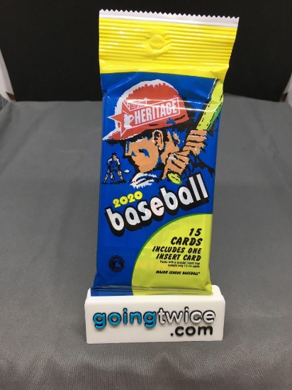 Factory Sealed 2020 Baseball TOPPS HERITAGE 15 Card Pack - Lewis Robert RC Auto?